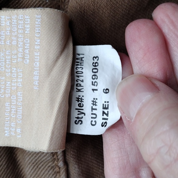 Kut from the Kloth Kaya Straight Leg High Rise Cargo Pants Utility Style Size 6 - Picture 9 of 9